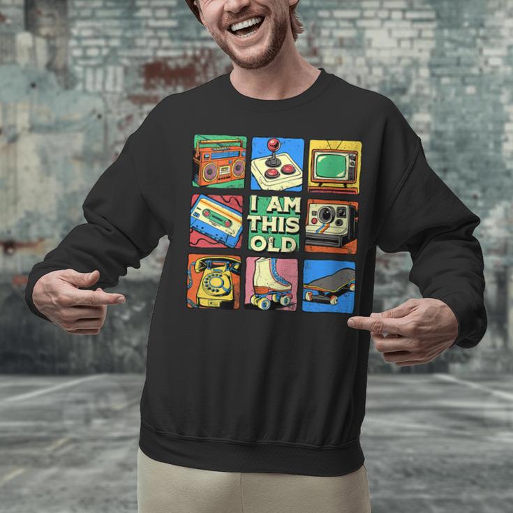 I Am This Old Retro Vintage Nostalgia 80s 90s Cassette Tape Unisex Sweatshirt