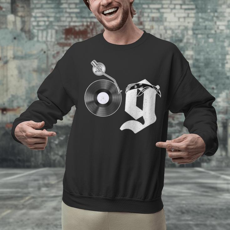 Old School Dad OG Hip Hop Head Vinyl Retro 80s90s Nostalgia Unisex Sweatshirt Old School Dad OG Hip Hop Head Vinyl Retro 80s90s Nostalgia Unisex Sweatshirt