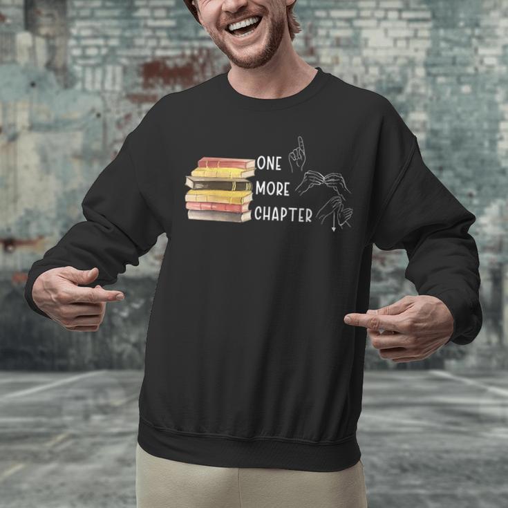 One More Chapter Sign Language Deaf Reading Book Lover Unisex Sweatshirt