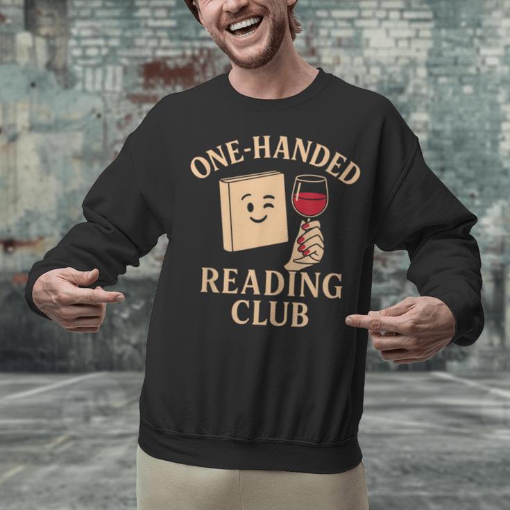 One-Handed Reading Club Smutty Book Lover Unisex Sweatshirt