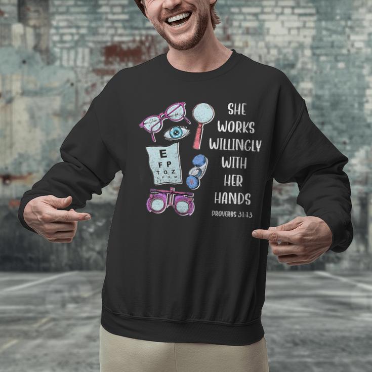 OptometryOphthalmology Eye Doctor Tee Optician Graduation Unisex Sweatshirt