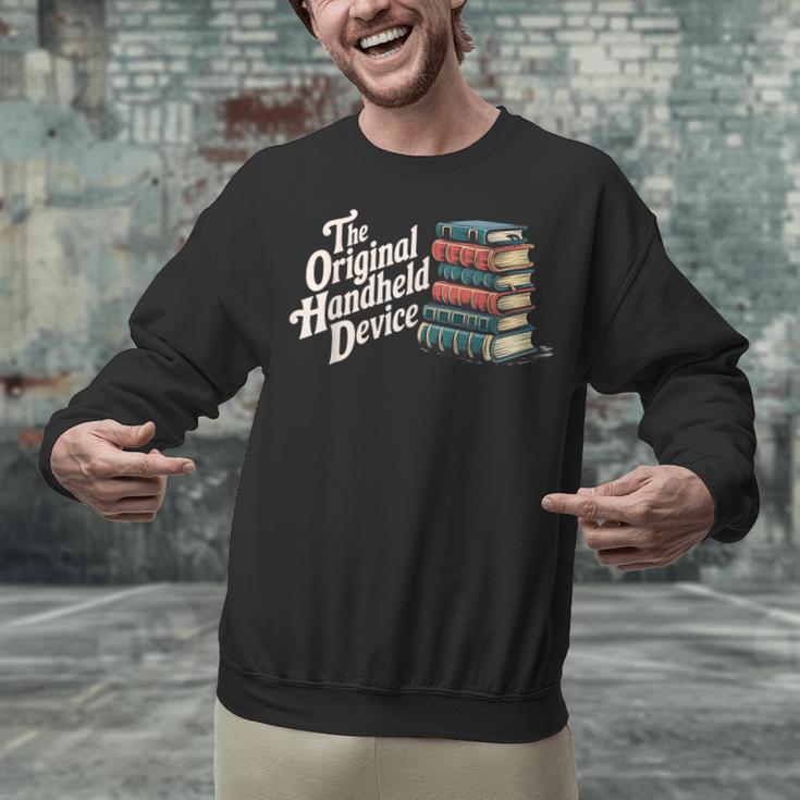 The Original Handheld Device Book Fair Book Lover Unisex Sweatshirt