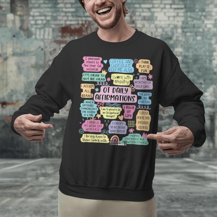 OT Daily Affirmations Occupational Therapy Month Graduation Unisex Sweatshirt