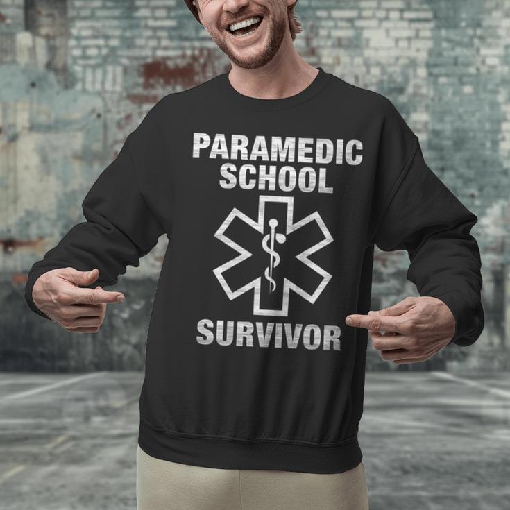 Paramedic School Survivor EMT-P Graduation Idea Unisex Sweatshirt