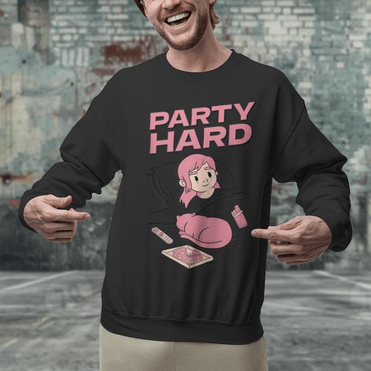 Party Hard Comfortable Stay At Home Introvert Unisex Sweatshirt Party Hard Comfortable Stay At Home Introvert Unisex Sweatshirt