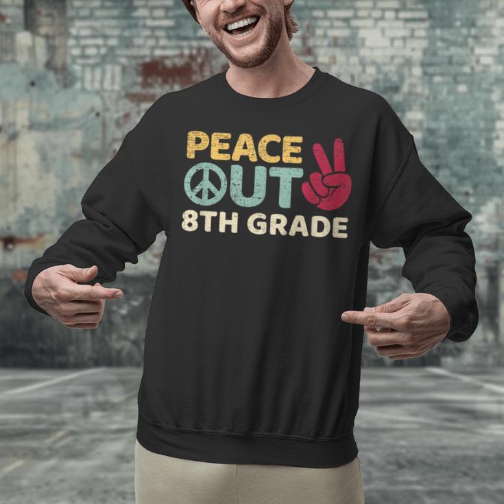 Peace Out 8th Grade Graduation Last Day Of School Unisex Sweatshirt