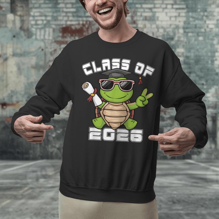 Peace Sign Hand Turtle Class Of 2026 Graduation Unisex Sweatshirt