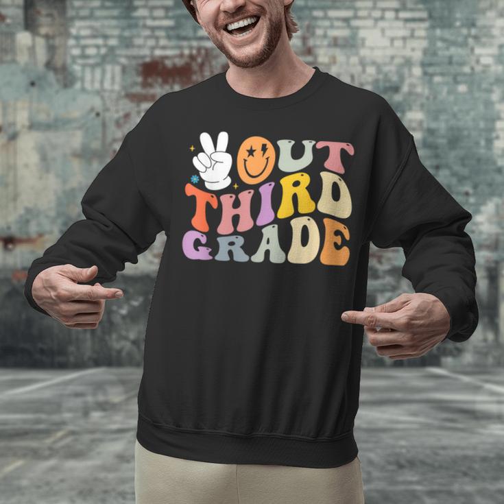 Peace Out Third 3rd Grade Graduation Graduate Class Of 2025 Unisex Sweatshirt