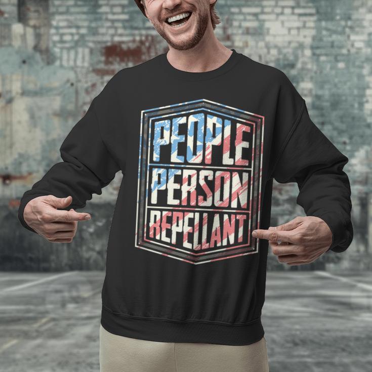 People Person Repellant Introvert Unisex Sweatshirt People Person Repellant Introvert Unisex Sweatshirt