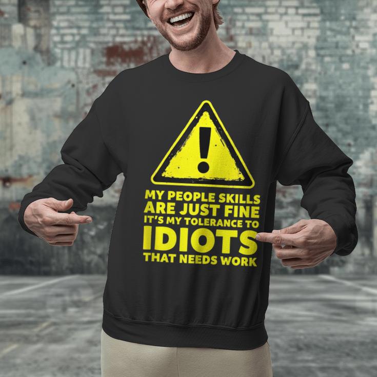 My People Skills Are Just Fine Sarcastic Introvert Unisex Sweatshirt