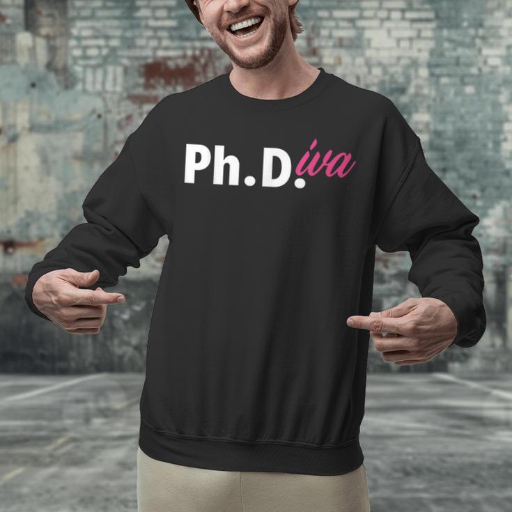 Ph Diva Women Dissertation Doctoral Degree Graduation PhD Unisex Sweatshirt