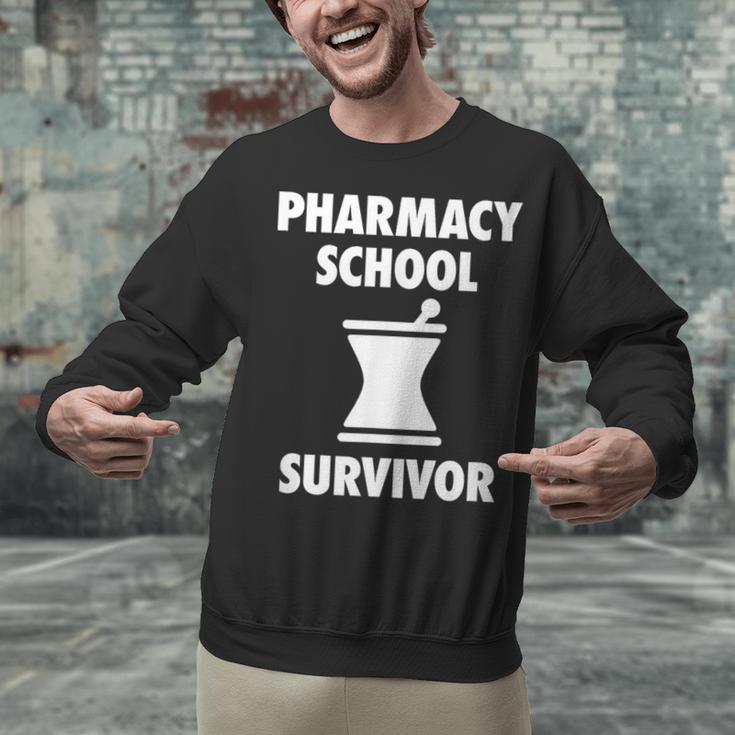 Pharmacy School Survivor PharmD Graduation T-Shirt Unisex Sweatshirt