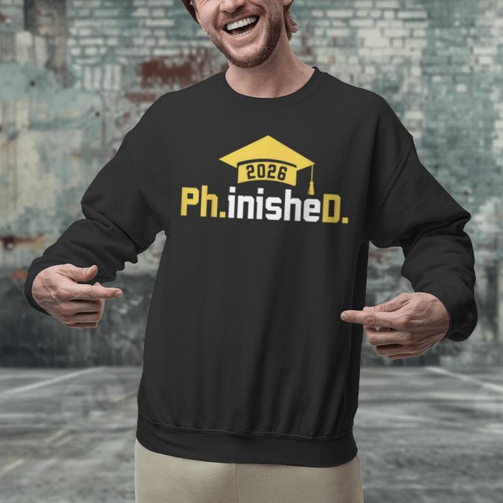 PhD Finished PhinisheD Class Of 2026 Phd Graduation Unisex Sweatshirt