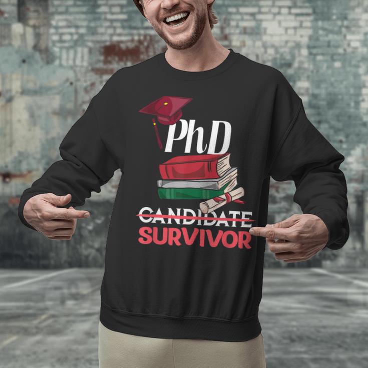 PhD PhD Graduation Gifts PhD Survivor T-Shirt Unisex Sweatshirt