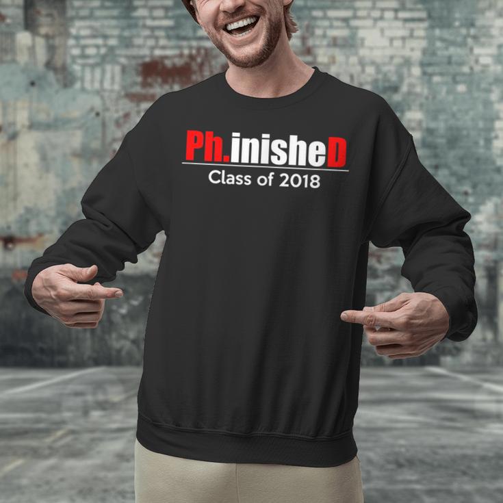 Phinished PhD Graduation T-Shirt For Men And Women Unisex Sweatshirt
