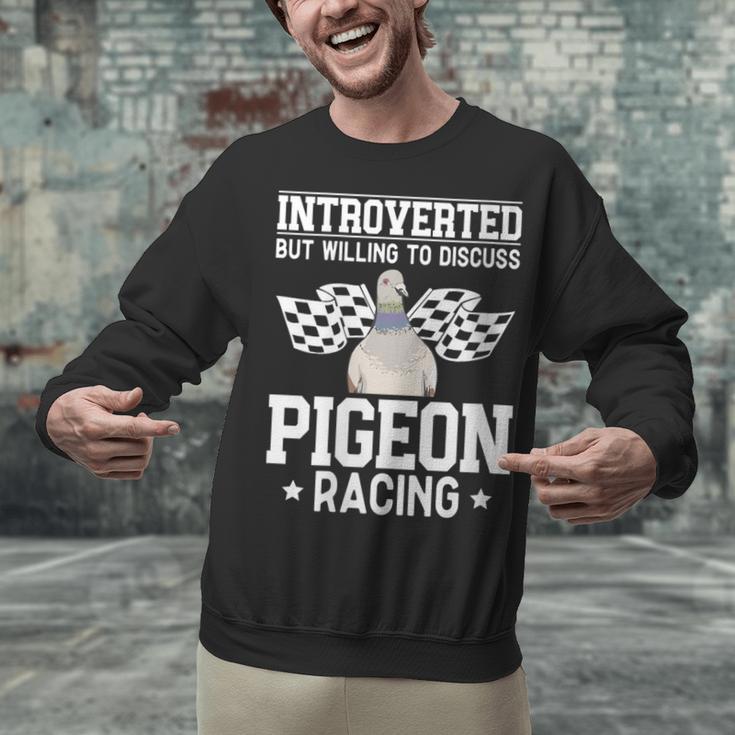 Pigeon Racing Introvert Pigeon Breeder Homing Pigeon Unisex Sweatshirt