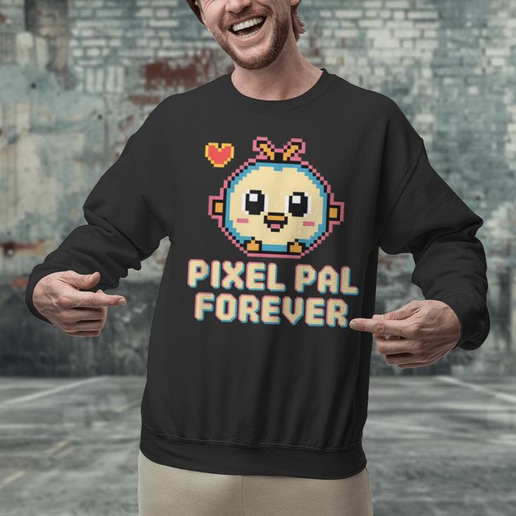 Pixel Art Pet Y2K Retro Vintage Digital Nostalgia Y2K Tech Unisex Sweatshirt
