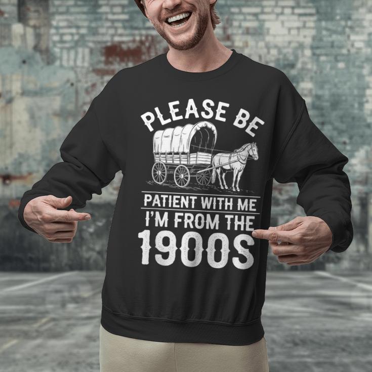 Please Be Patient I'm From The 1900s Vintage Humor 90s Kids Unisex Sweatshirt