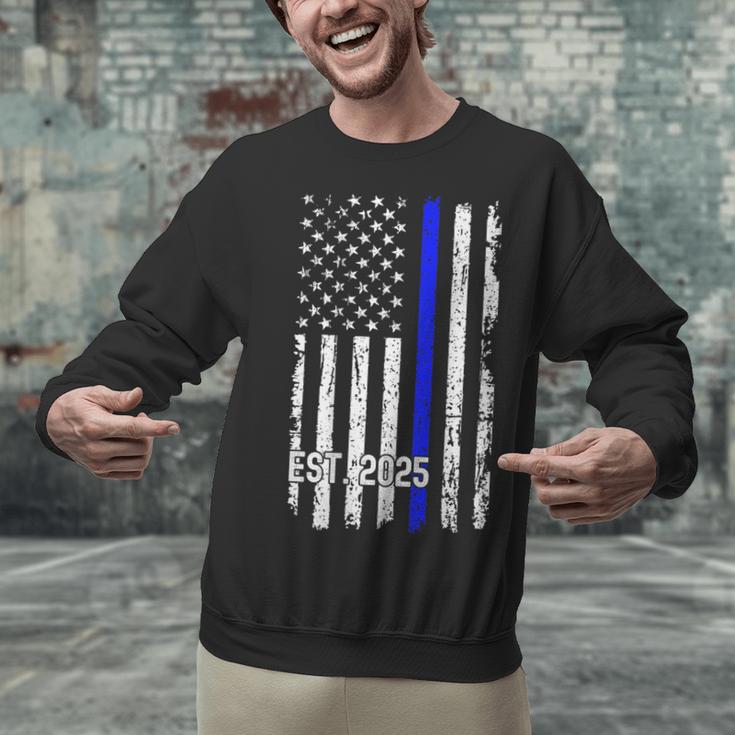 Police Graduation Est 2025 Back Print Police Academy Vintage Unisex Sweatshirt