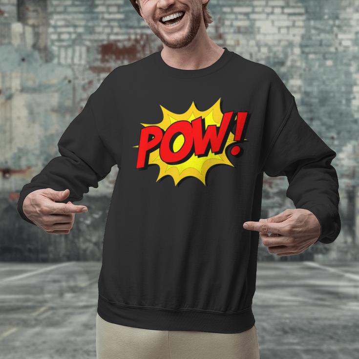 POW -Adults Kids Comic Book Cartoon Pop Art Novelty Sarcastic Unisex Sweatshirt