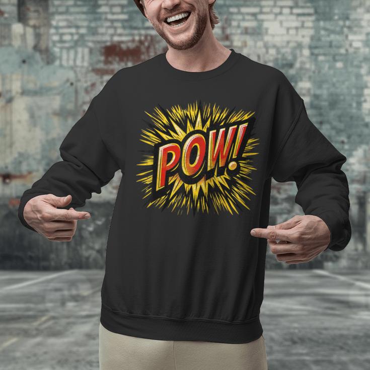 POW Comic Book Retro Artwork – Cartoon Collector Unisex Sweatshirt