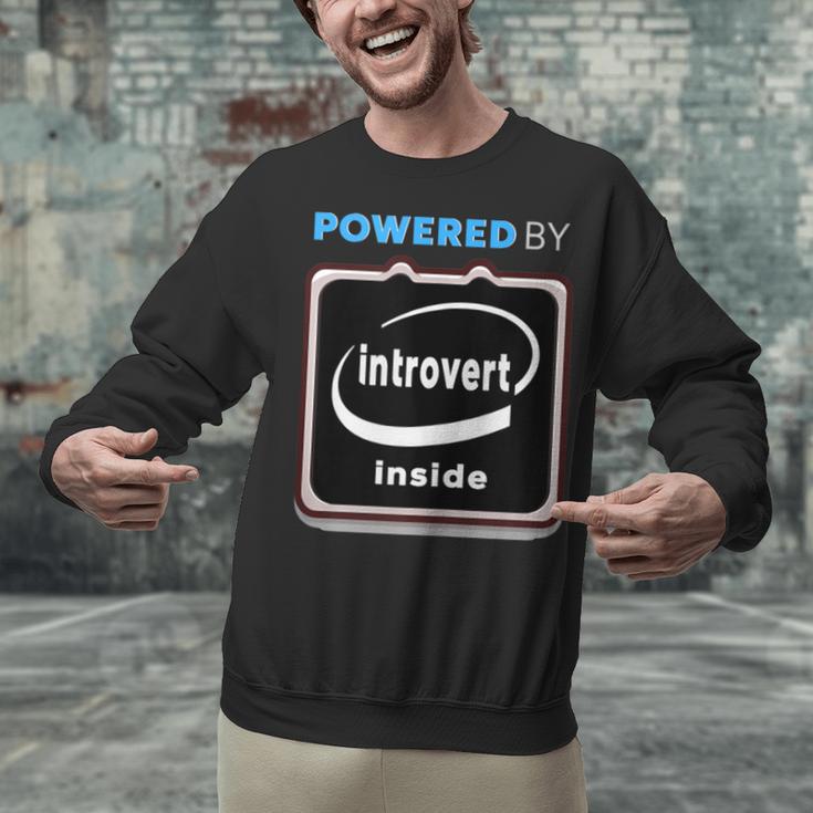 Powered By Introvert Inside Embrace Your Quiet Strength Unisex Sweatshirt