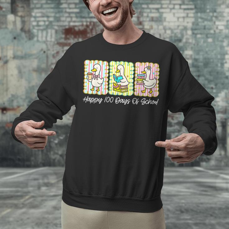 Preppy 100 Days Of School Goose Coffee Books Teacher Life Unisex Sweatshirt Preppy 100 Days Of School Goose Coffee Books Teacher Life Unisex Sweatshirt