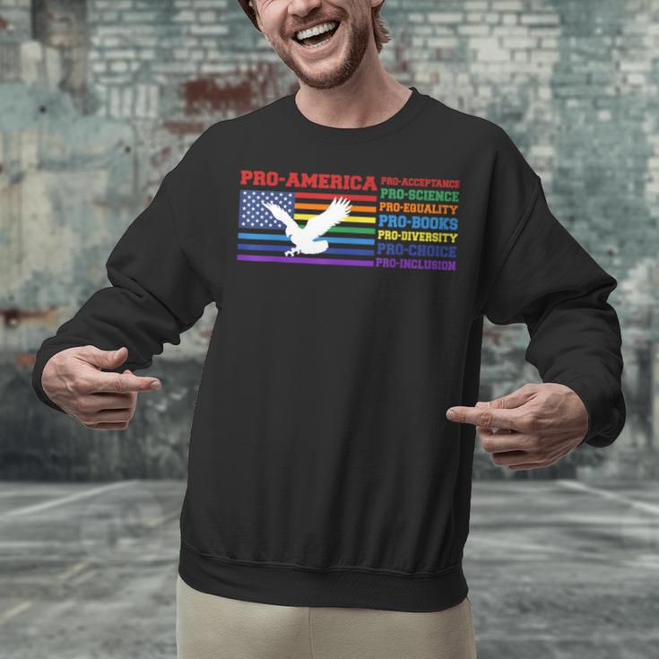 Pro America Pro Acceptance Pro Science Pro Equality Pro Book Unisex Sweatshirt Pro America Pro Acceptance Pro Science Pro Equality Pro Book Unisex Sweatshirt