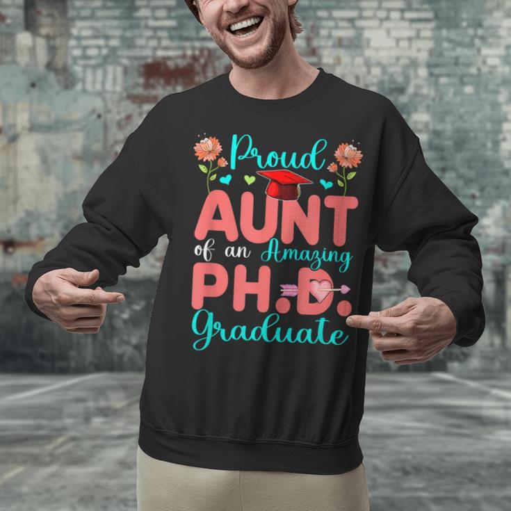 Proud Aunt Of An Amazing PhD Graduate Family Graduation Unisex Sweatshirt