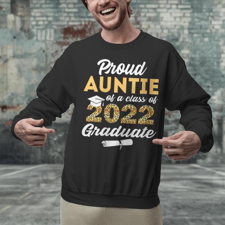 Proud Auntie Of 2022 Graduate Class 2022 Graduation Leopard Unisex Sweatshirt