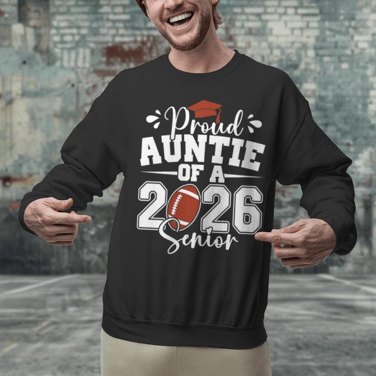 Proud Auntie Of A 2026 Senior Football Graduation Family Unisex Sweatshirt