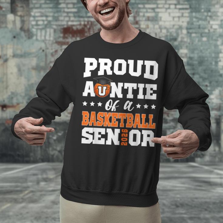 Proud Auntie Of a Basketball Senior 2026 Graduation Gifts Unisex Sweatshirt