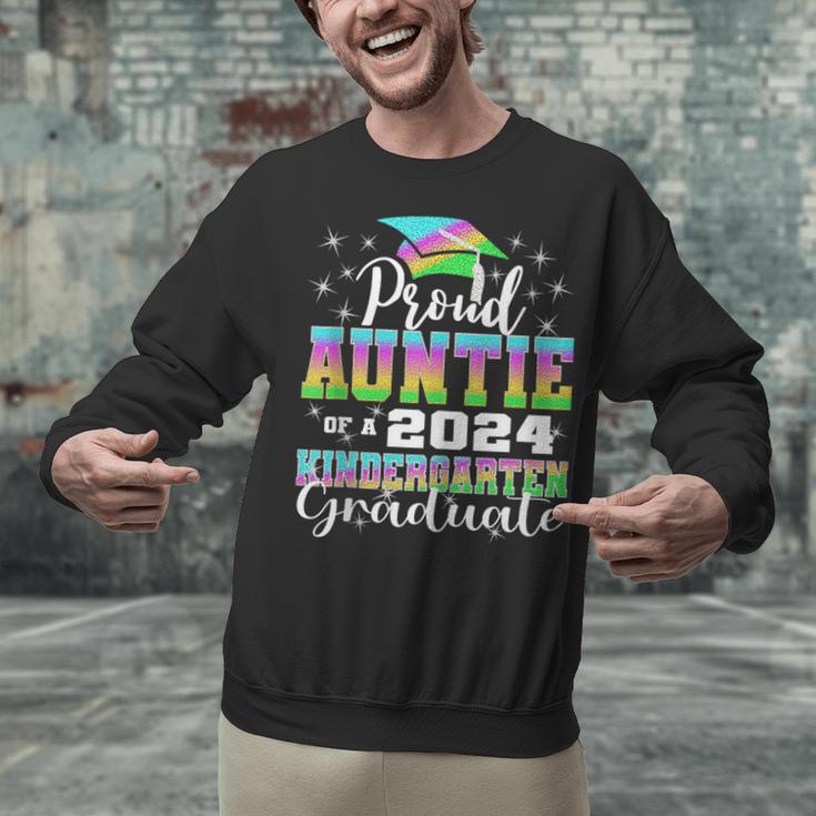 Proud Auntie Of Kindergarten Graduate 2024 Graduation Auntie Unisex Sweatshirt