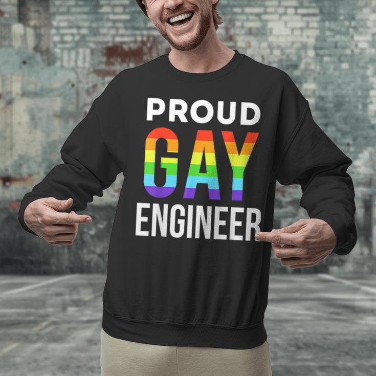 Proud Gay Engineer LGBTQ Rainbow Engineering Graduation Unisex Sweatshirt