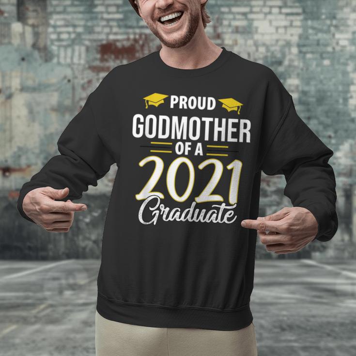 Proud Godmother Of A 2021 Graduate Graduation Clothes MBA Unisex Sweatshirt