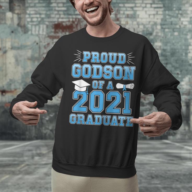 Proud Godson Of a 2021 Graduate School Graduation Family Unisex Sweatshirt