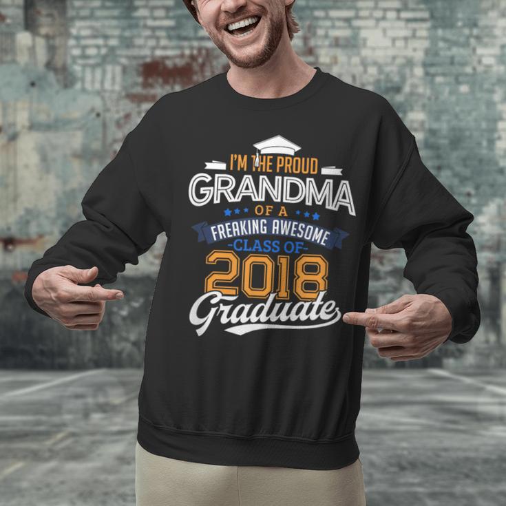 Proud Grandma Of A 2018 Graduate Shirt Graduation Grad Class Unisex Sweatshirt