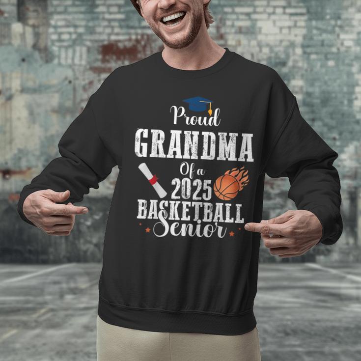 Proud Grandma Of 2025 Basketball Senior Graduation Day Unisex Sweatshirt