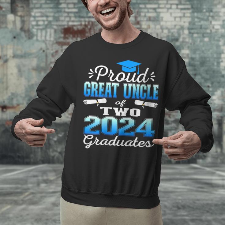 Proud Great Uncle Of Two 2024 Graduate Class 2024 Graduation Unisex Sweatshirt