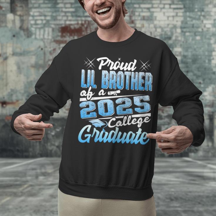Proud Lil Brother Of 2025 Graduate College Shirt Graduation Unisex Sweatshirt