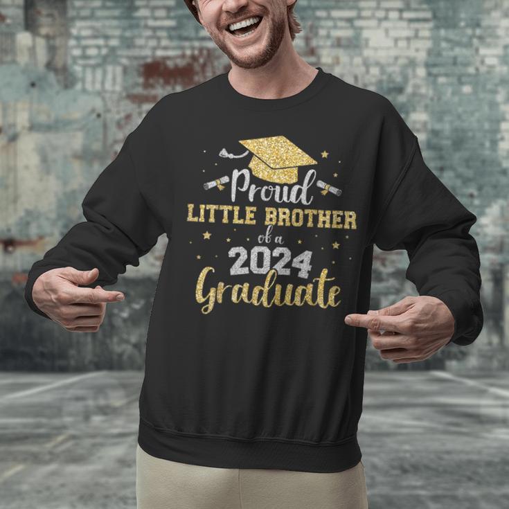 Proud Little Brother Class 2024 Graduate Senior Graduation Unisex Sweatshirt
