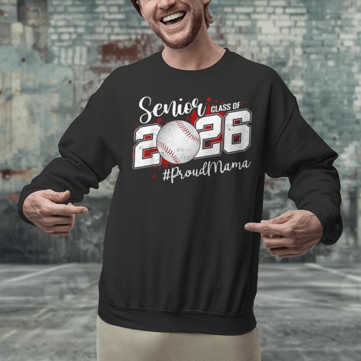 Proud Mama Of A 2026 Senior Baseball Graduation Mom Unisex Sweatshirt