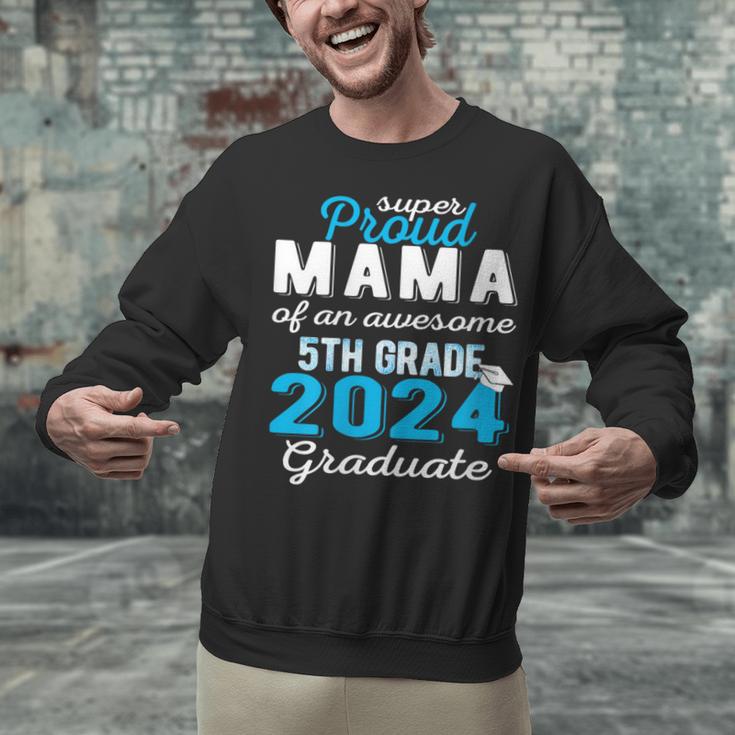 Proud Mama Of 5th Grade Graduate 2024 Elementary Graduation Unisex Sweatshirt