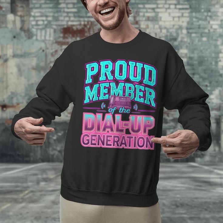 Proud Member Of The Dial Up Club Tech Nostalgia Top Unisex Sweatshirt