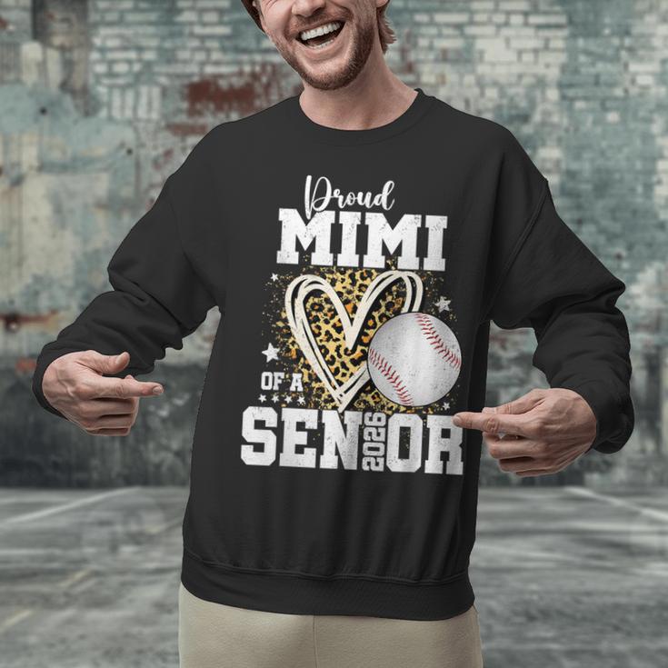 Proud Mimi Of A 2026 Senior Baseball Graduation Leopard Unisex Sweatshirt