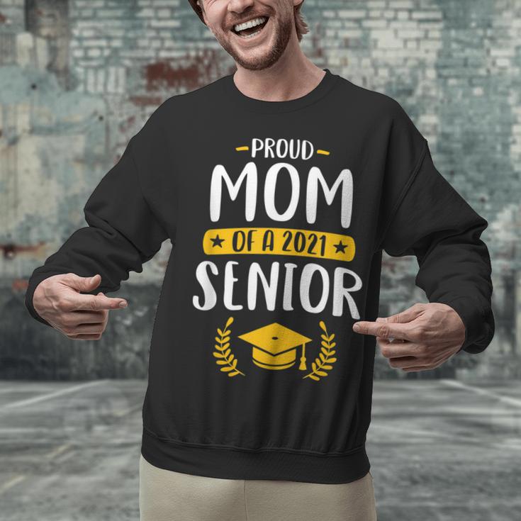 Proud Mom Of A 2021 Senior Shirt Class Graduation 2021 Mommy Unisex Sweatshirt