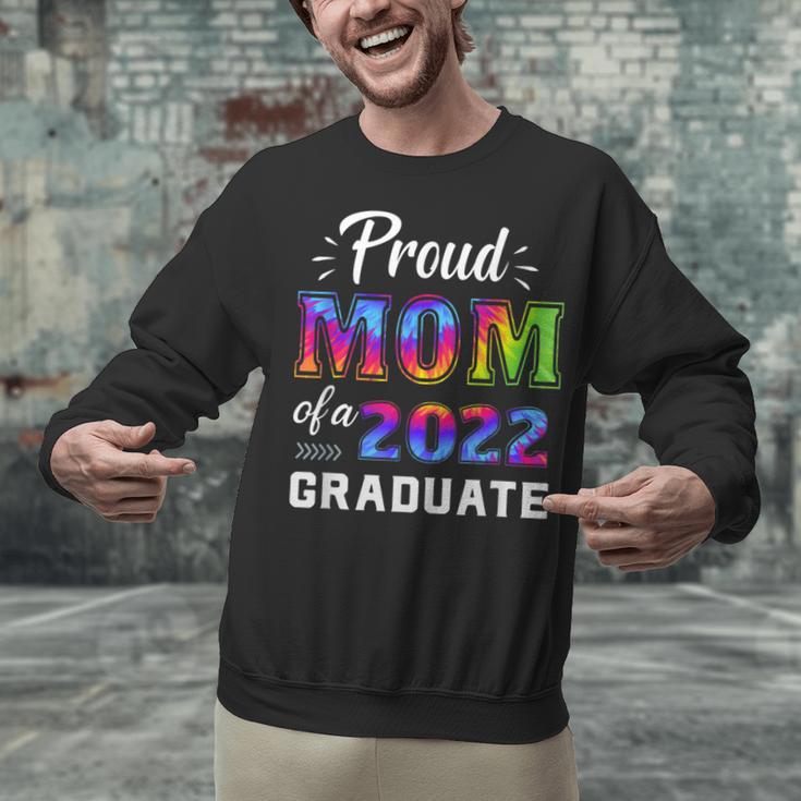 Proud Mom Of a 2022 Graduate Matching Tie Dye Graduation Unisex Sweatshirt