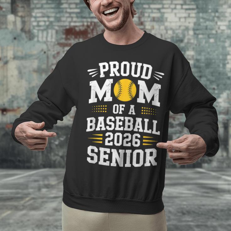 Proud Mom Of Baseball Senior 2026 Graduation Unisex Sweatshirt