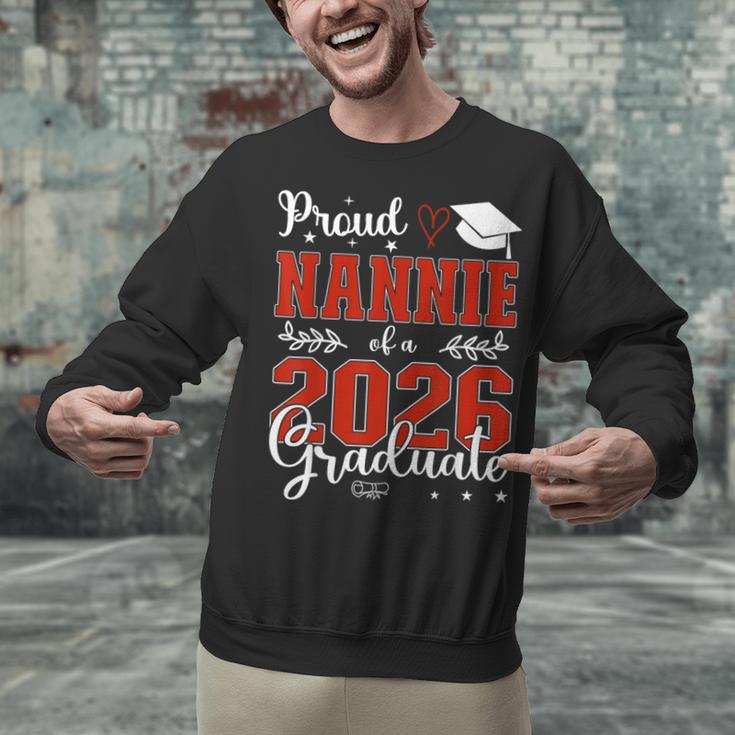 Proud Nannie Of A Class Of 2026 Graduate Senior Graduation Unisex Sweatshirt