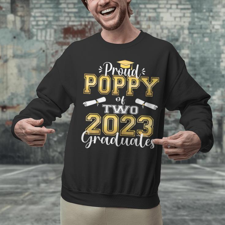 Proud Poppy Of Two 2023 Graduate Class 2023 Graduation Unisex Sweatshirt